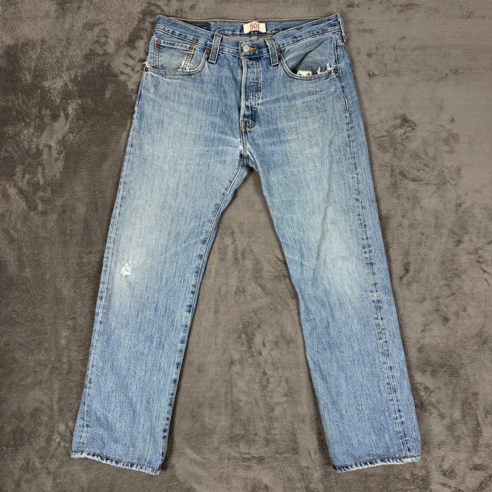 Levi's Men's Straight Light Wash Blue Jeans
